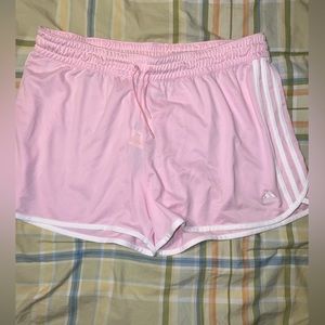 Bundle of 2 adidas running shorts 🩳 size xl 1 pink w/ NWT , 1 black preowned